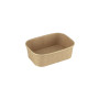 Barquette ovale en carton kraft 750ml - 300 pcs