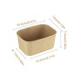 Barquette ovale en carton kraft 1000ml - 300 pcs