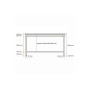 Table inox centrale 800x700x850 mm - Arredochef