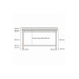 Table inox avec dosseret 1200x700x850 mm - Arredochef