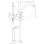 Robinet mitigeur monotrou bec “c” ø18x300 - Monolith R0101020122