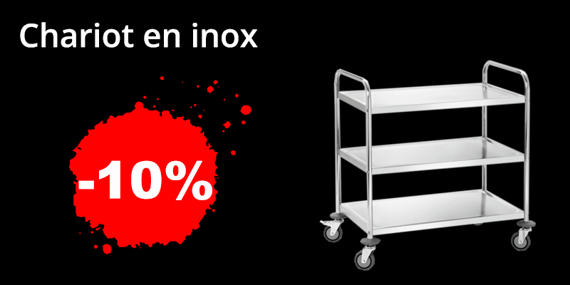 chariot en inox black week 24