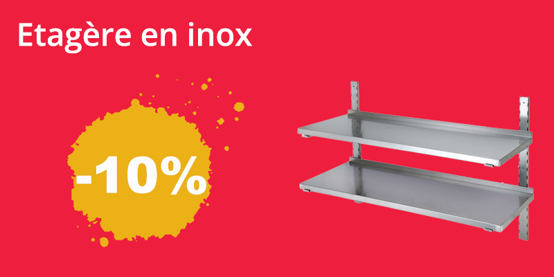 etagere en inox SOLDES 24