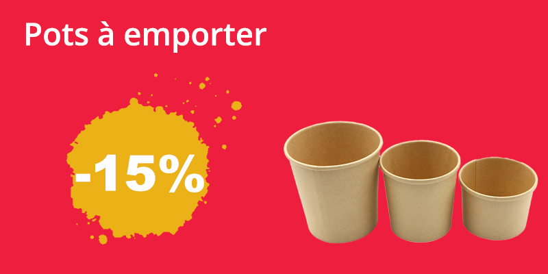 pot à emporter kraft SOLDES 24