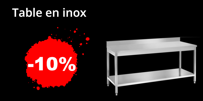 table en inox black week 24